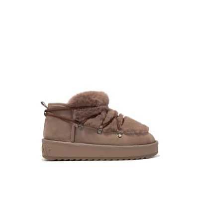 Afbeelding van D.Franklin Enkellaarsjes voor dames, casual mode, nordic trk fur low, Bruin 31