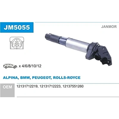 Afbeelding van JANMOR JM5055 Bobine BMW: 3 Saloon, Coupe, Z3 Roadster