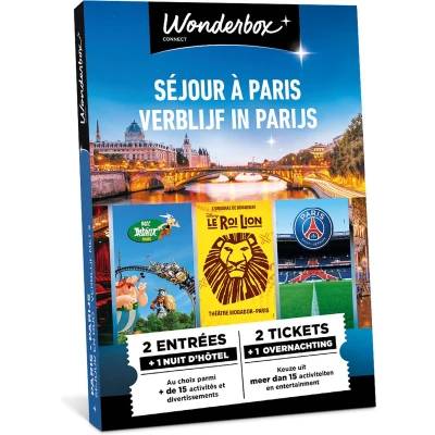 Afbeelding van Wonderbox cadeaubon Multi Paris Verblijf