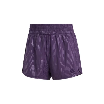 Afbeelding van adidas Performance AOP Pacer Training Woven High Rise Short Dames Paars S 13 CM