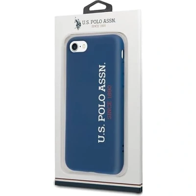 Afbeelding van U.S. Polo Silicone Back Cover Geschikt voor Apple iPhone 7/8/SE (2020) Blauw