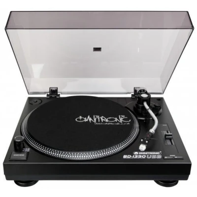 Afbeelding van Omnitronic BD 1380 Belt Drive Platenspeler met USB phono/line output Zwart