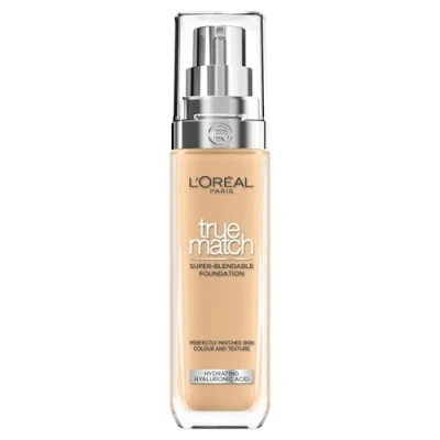 Image de L&#039;Oréal Paris True Match Fond de teint liquide à l&#039;acide hyaluronique et aloe vera 4.5.D/4.5.W Warm Light Medium