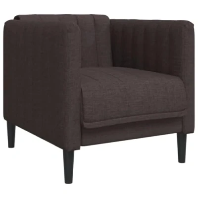 Afbeelding van Fauteuil stof donkerbruin