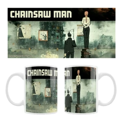 Afbeelding van Crunchyroll 448/88993 Chainsaw Man keramische mok met AKI &amp; Maki motief, 320 ml