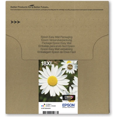 Afbeelding van Epson Daisy 18XL EasyMail inktcartridge 1 stuk(s) Origineel Hoog (XL) rendement Zwart, Cyaan, Magenta, Geel