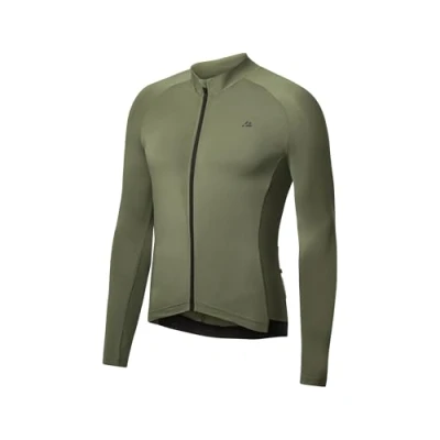 Afbeelding van Danish Endurance LONG Sleeve Wielershirt, Heren, Maat: Large, Olive