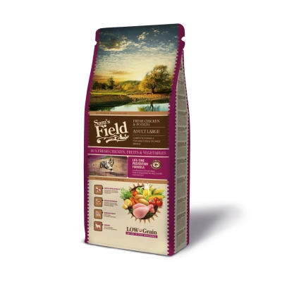 Afbeelding van Sam&#039;s Field Adult Large Kip&amp;Aardappel Hondenvoer 13 kg