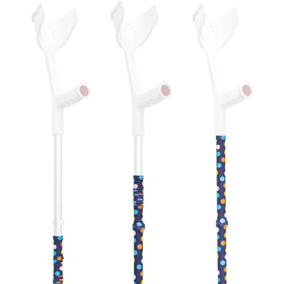 Afbeelding van MyCover Stippen Trendy hoes voor krukken en wandelstokken, past op elke kruk of wandelstok, elastische stof, wasbaar 40C, verschillende patronen