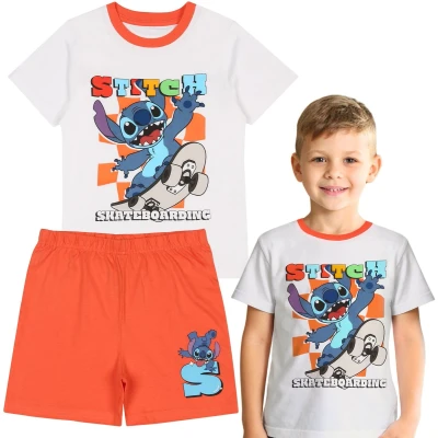 Afbeelding van DISNEY Stitch KATOENEN TWEEDELIGE zomerpyjama voor jongens met korte mouwen 100% KATOEN
