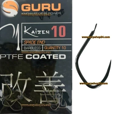Afbeelding van Guru Haken Kaizen Spade End Barbless (10pcs) Maat : 10