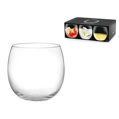 Afbeelding van H&amp;h set 6 bicchieri bubbly in vetro trasparente cc 320