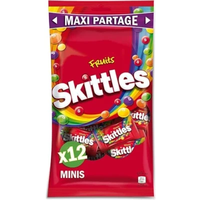 Afbeelding van SKITTLES Snoep met fruitsmaak gecoat, zak van 312 g
