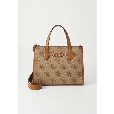 Afbeelding van Guess IZZY TOTE Handtas, Dames, Maat: One Size, Latte logo