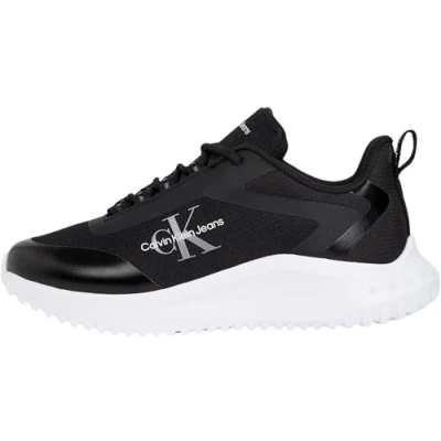 Afbeelding van Calvin Klein Jeans Runner LACE Sneakers laag, Dames, Maat: 42, Black Polyester