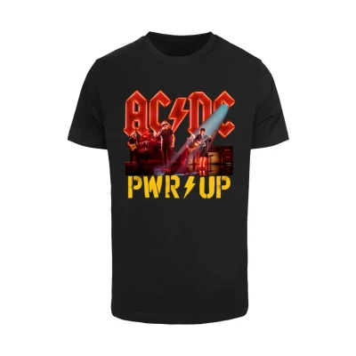Afbeelding van Merchcode ACDC Pwrup Stage Lights Tshirt print, Heren, Maat: Large, Black