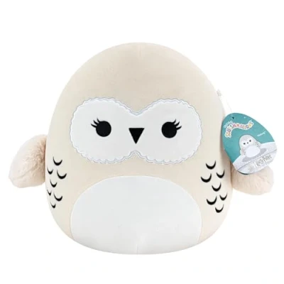 Afbeelding van Squishmallows SQWB00099 Harry Potter Hedwig officieel pluche dier, Jazwares, 25 cm, superzacht knuffeldier