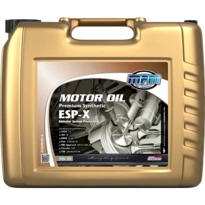 Afbeelding van Mpm Premium Synthetic ESP X 5W 30 20L Motorolie 05020ESP VOLKSWAGEN: Golf 7, Polo IV Hatchback, V BMW: 1 3 Saloon