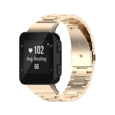 Afbeelding van Stalen schakelband Vintage goud Garmin Forerunner 35 / 30