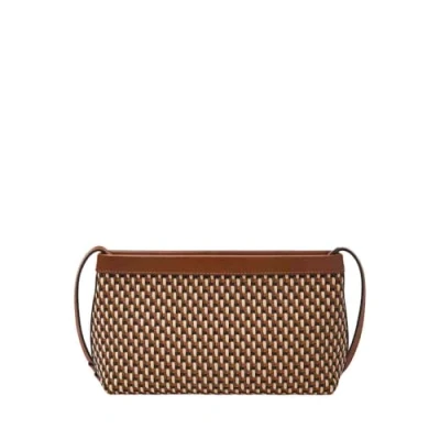 Afbeelding van FOSSIL Koppeling Schoudertas Penrose Clutch Multi Brown Bruine