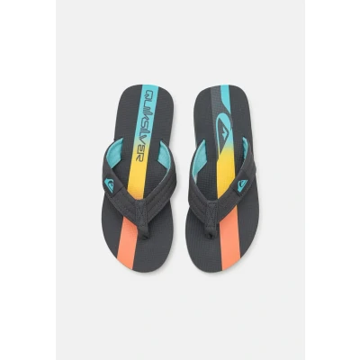 Afbeelding van Quiksilver Molokai Layback Teenslippers, Heren, Maat: 40, Iron gate holmes Textiel