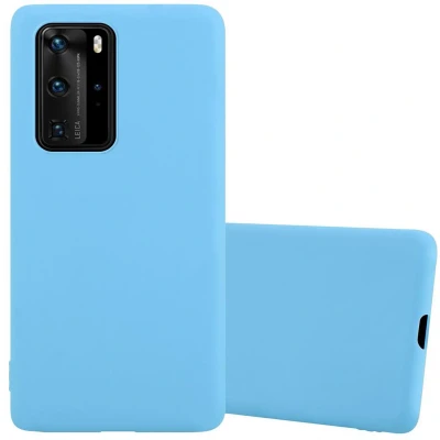 Afbeelding van Cadorabo Hoesje geschikt voor Huawei P40 PRO / PRO+ in CANDY BLAUW Beschermhoes gemaakt van flexibel TPU silicone Case Cover