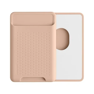 Afbeelding van kwmobile kaarthouder geschikt voor Apple iPhone 15 / 14 13 12 Series Magnetische pasjeshouder compatibel met MagSafe Creditcardhouder in oudroze