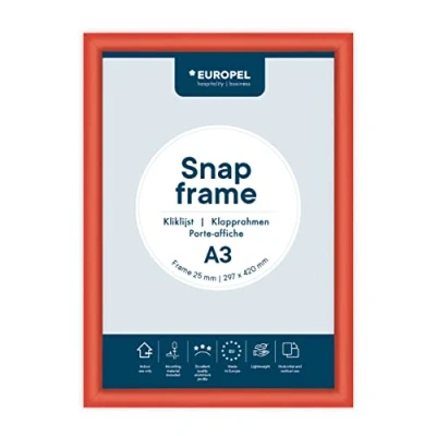 Afbeelding van Kliklijst Europel A3 25mm rood