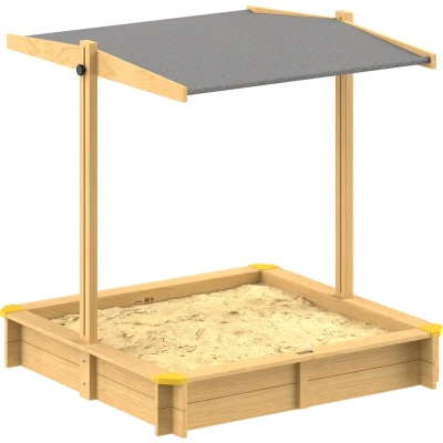 Afbeelding van Spielwerk Zandbak Hout Zonnedak UV 50+ Fritzi 140x140x120cm