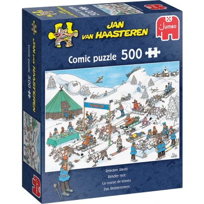 Afbeelding van Jan Van Haasteren Puzzel Rendier Race 500 Stukjes