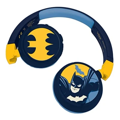 Image de Casque Audio Lexibook Batman HPBT010BAT Sans Fil Bluetooth Supra Auriculaire Plastique Avec Microphone Bleu