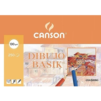 Afbeelding van Tekenpapier Canson Basik Wit A3 250 Lakens