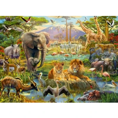 Image de Ravensburger Puzzle Animaux de la savane, 200 pièces