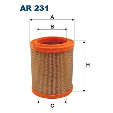Afbeelding van FILTRON AR 231 Luchtfilter 161 131 Filter insert FIAT: Panda I Hatchback, Uno X 1/9