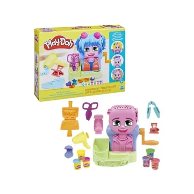 Afbeelding van Plasticine Spel Play Doh Playdoh Multicolour Accessoires 6 Potten Haar (1 Stuks)