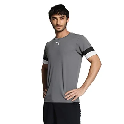 Afbeelding van Puma Teamrise Shirt Korte Mouw Heren Grijs Maat: S