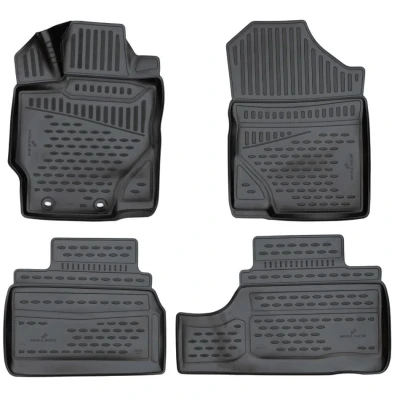 Afbeelding van WALSER XTR 75180 Vloermatset Rubber voor en achter Zwart Op maat gemaakt
