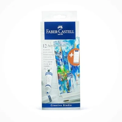 Afbeelding van Acrylverf Faber Castell 12 kleuren