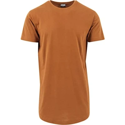 Image de Urban Classics T shirt long en coton pour homme Coupe longue, Caramel, 5XL