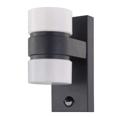 Afbeelding van EGLO Atollari Wandlamp Buiten LED Sensor 23 cm Antraciet/Wit