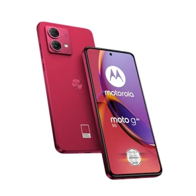 Afbeelding van Motorola Moto G84 G5 Smartphone (6,5 inch FHD+ display, 50 MP dubbele camera, 12/256 GB, 5000 mAh, Android 13) Viva Magenta met beschermhoes + autoadapter [exclusief bij