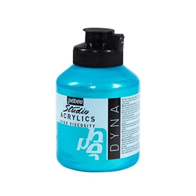Afbeelding van Pébéo acrylverf Fine Studio blauw Iridescent groen 500 ml