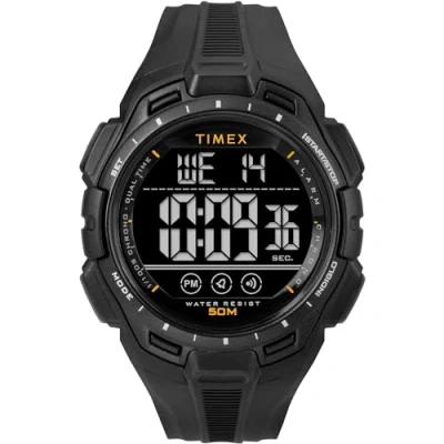 Afbeelding van Timex TW5M63700 Herenhorloge, kwarts, digitaal, kunsthars, zwart, zwart.