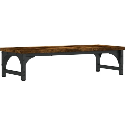 Afbeelding van vidaXL Monitorstandaard 55x23x14 cm bewerkt hout gerookt eikenkleurig