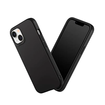 Afbeelding van RHINOSHIELD Hoesje compatibel met [iPhone 14/13] SolidSuit dunne hoes schokabsorberende technologie en premium matte afwerking klassiek zwart