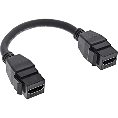 Afbeelding van InLine 76206B HDMI kabel 0,2 m Type A (Standaard) Zwart