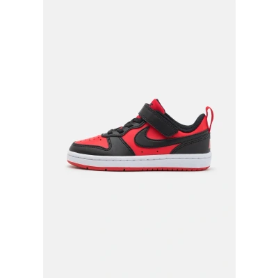 Afbeelding van Nike Sportswear Court Borough Recraft Unisex Sneakers laag voor kinderen, Maat: 31, University red/black/white Hoogwaardig imitatieleer
