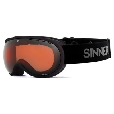 Afbeelding van Sinner Vorlage S Skibril Zwart Double Orange Vent/CAT2