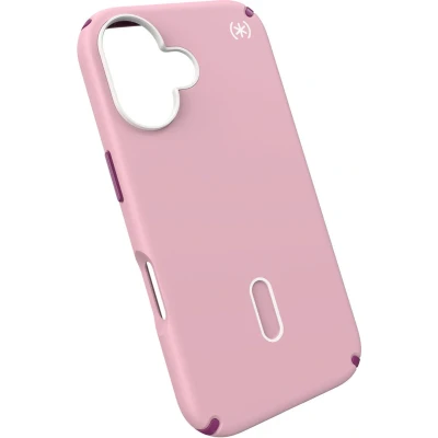 Afbeelding van Speck hoesje geschikt voor Apple iPhone 16 Slank Ultieme Bescherming Luxe Soft touch Afwerking Valbescherming gecertificeerd tot 4 meter Microban Antibacterieel Presidio2 Pro lijn Roze