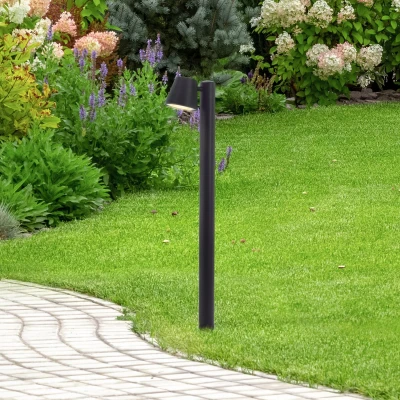 Afbeelding van BRILLIANT buitenvloerlamp, 80 cm, GU10, IP44, metaal/kunststof, zwart